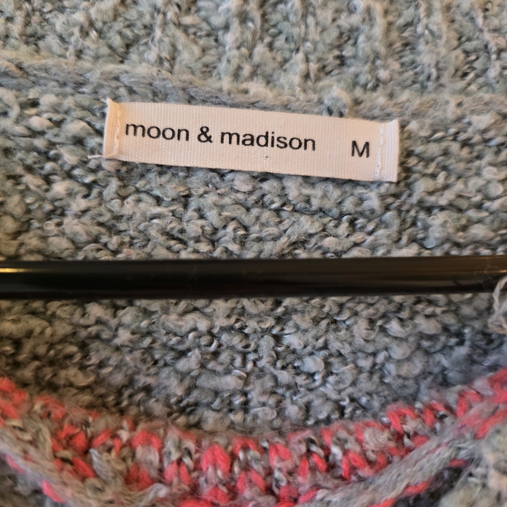 moon & madison Multicolor Patchwork Sweater - image 4